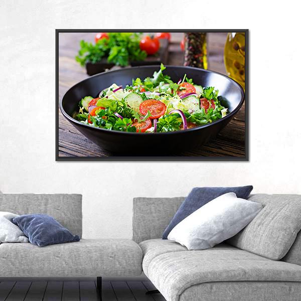 Vegan Vegetable Food Canvas Wall Art-5 Horizontal-Gallery Wrap-22" x 12"-Tiaracle