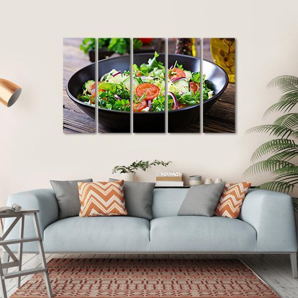 Vegan Vegetable Food Canvas Wall Art-5 Horizontal-Gallery Wrap-22" x 12"-Tiaracle