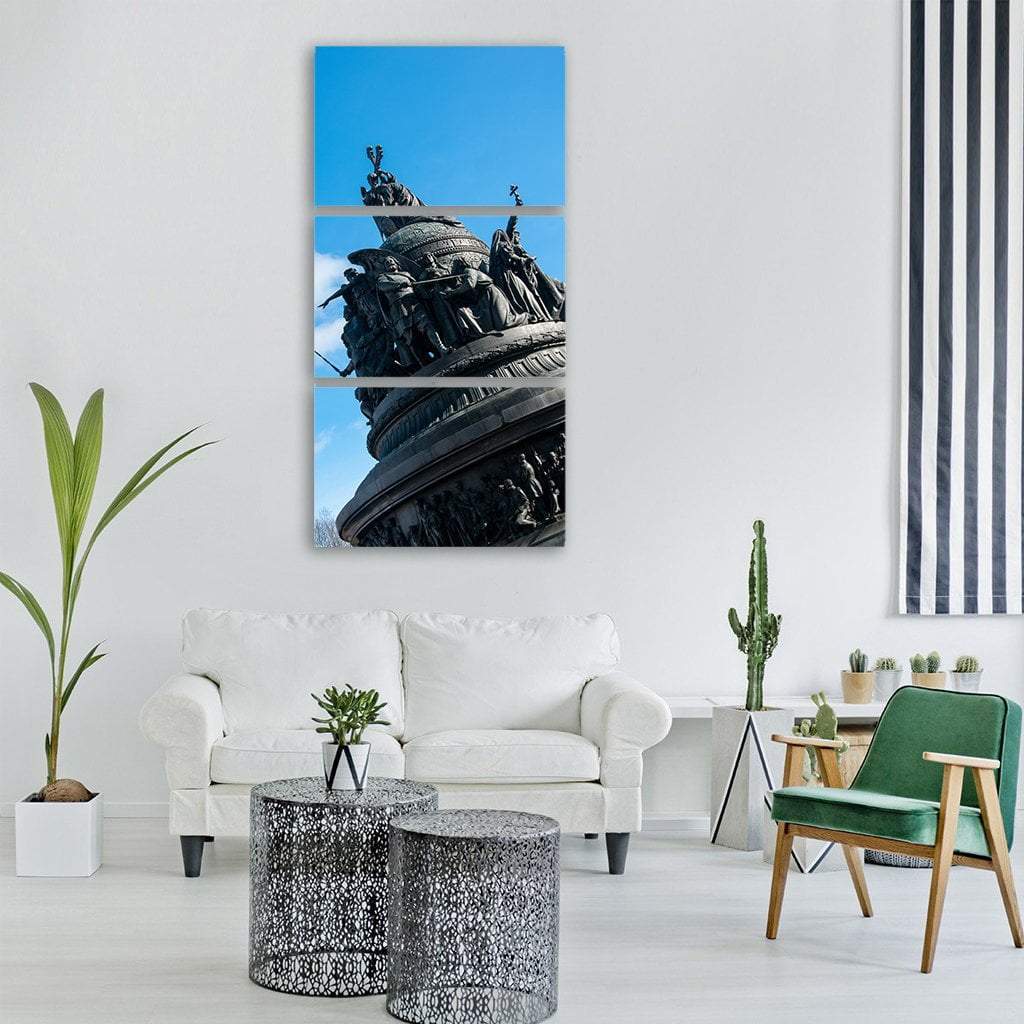 Veliky Novgorod Architecture In Russia Vertical Canvas Wall Art-3 Vertical-Gallery Wrap-12" x 25"-Tiaracle