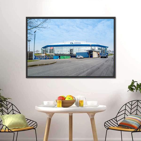 Veltins Arena Germany Canvas Wall Art-1 Piece-Floating Frame-24" x 16"-Tiaracle