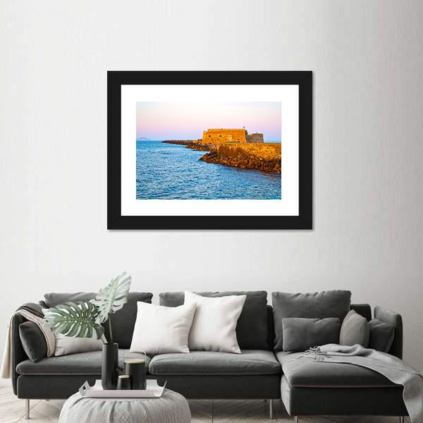 Venetian Fortress In Heraklion Greece Canvas Wall Art-3 Horizontal-Gallery Wrap-25" x 16"-Tiaracle