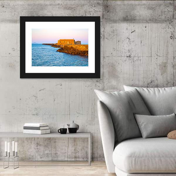 Venetian Fortress In Heraklion Greece Canvas Wall Art-3 Horizontal-Gallery Wrap-25" x 16"-Tiaracle