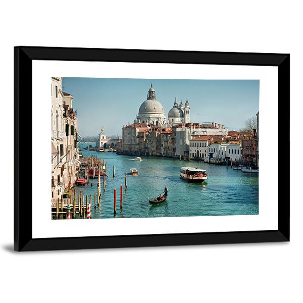 Venice In Daylight Canvas Wall Art-5 Horizontal-Gallery Wrap-22" x 12"-Tiaracle