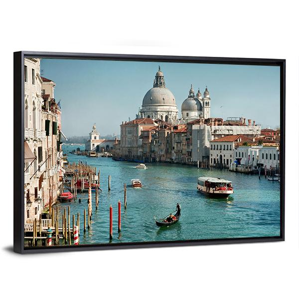 Venice In Daylight Canvas Wall Art-5 Horizontal-Gallery Wrap-22" x 12"-Tiaracle