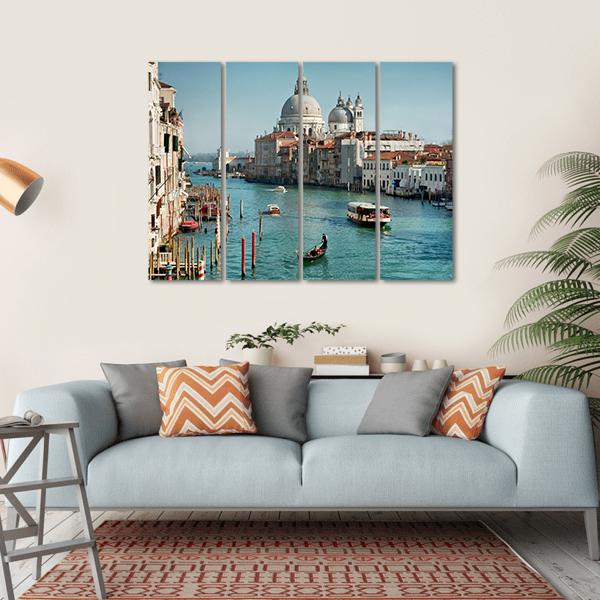 Venice In Daylight Canvas Wall Art-4 Horizontal-Gallery Wrap-34" x 24"-Tiaracle