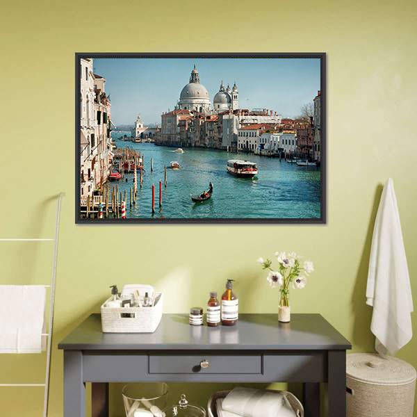 Venice In Daylight Panoramic Canvas Wall Art-1 Piece-36" x 12"-Tiaracle