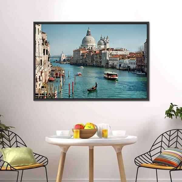 Venice In Daylight Panoramic Canvas Wall Art-1 Piece-36" x 12"-Tiaracle