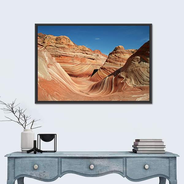 Vermilion Cliffs National Monument Canvas Wall Art-1 Piece-Floating Frame-24" x 16"-Tiaracle