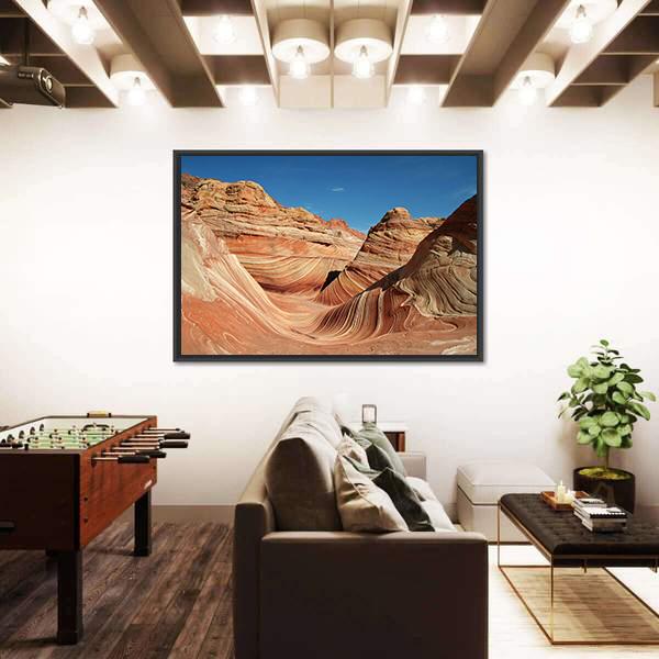 Vermilion Cliffs National Monument Canvas Wall Art-5 Horizontal-Gallery Wrap-22" x 12"-Tiaracle