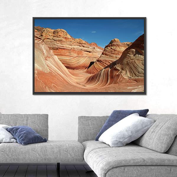 Vermilion Cliffs National Monument Canvas Wall Art-5 Horizontal-Gallery Wrap-22" x 12"-Tiaracle