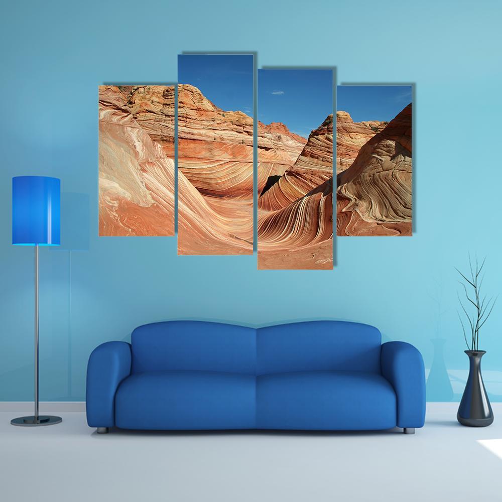 Vermilion Cliffs National Monument Canvas Wall Art-4 Pop-Gallery Wrap-50" x 32"-Tiaracle