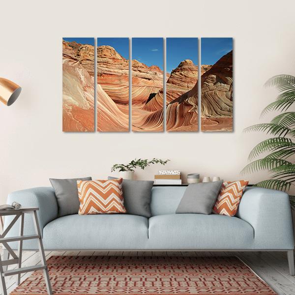 Vermilion Cliffs National Monument Canvas Wall Art-5 Horizontal-Gallery Wrap-22" x 12"-Tiaracle