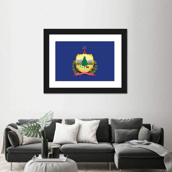 Vermont State Flag Canvas Wall Art-3 Horizontal-Gallery Wrap-25" x 16"-Tiaracle