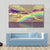 Vibrant Rainbow Appearing Over The Clouds And Sea Canvas Wall Art-3 Horizontal-Gallery Wrap-37" x 24"-Tiaracle