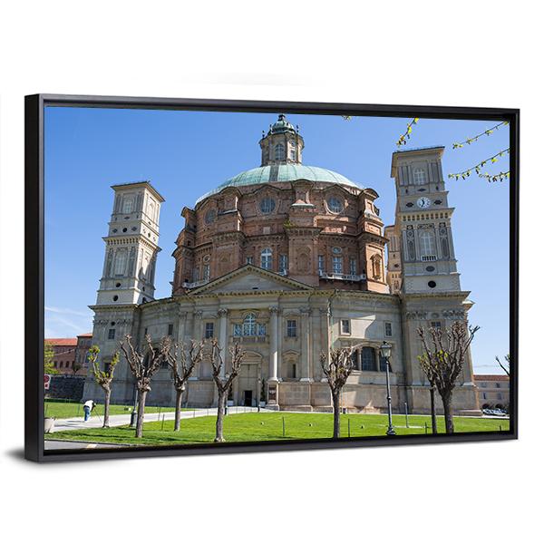 Vicoforte Sanctuary Church In Italy Canvas Wall Art-3 Horizontal-Gallery Wrap-25" x 16"-Tiaracle