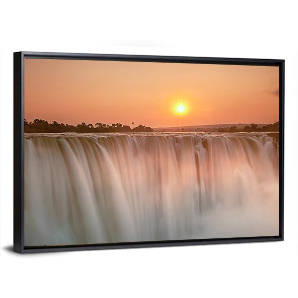 Victoria Falls Canvas Wall Art-3 Horizontal-Gallery Wrap-25" x 16"-Tiaracle