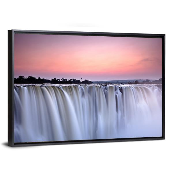 Victoria Falls Canvas Wall Art-3 Horizontal-Gallery Wrap-25" x 16"-Tiaracle