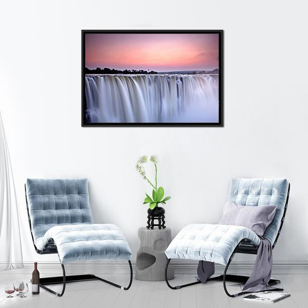 Victoria Falls Canvas Wall Art-3 Horizontal-Gallery Wrap-25" x 16"-Tiaracle