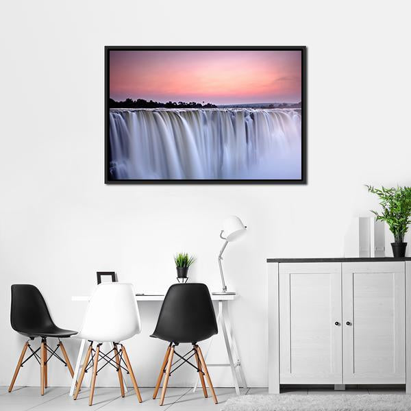 Victoria Falls Canvas Wall Art-3 Horizontal-Gallery Wrap-25" x 16"-Tiaracle