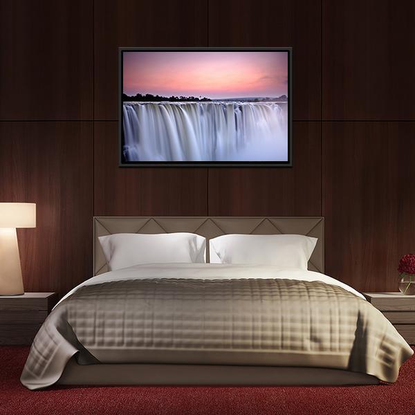 Victoria Falls Canvas Wall Art-3 Horizontal-Gallery Wrap-25" x 16"-Tiaracle