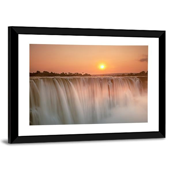 Victoria Falls Canvas Wall Art-3 Horizontal-Gallery Wrap-25" x 16"-Tiaracle
