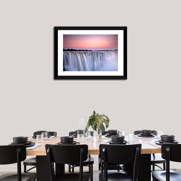 Victoria Falls Canvas Wall Art-3 Horizontal-Gallery Wrap-25" x 16"-Tiaracle