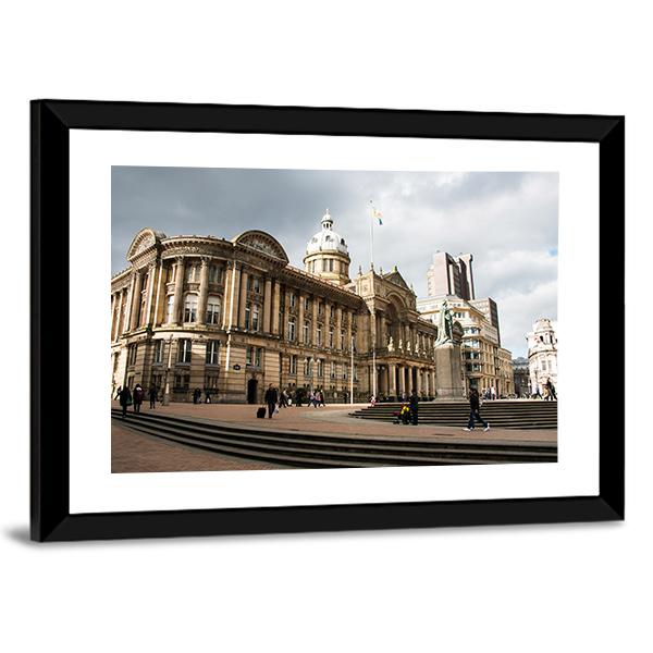 Victoria Square In Birmingham Canvas Wall Art-5 Horizontal-Gallery Wrap-22" x 12"-Tiaracle