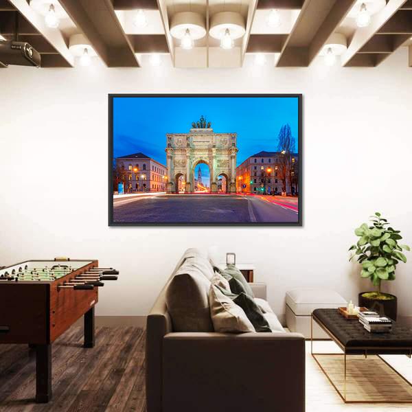 Victory Gate Germany Canvas Wall Art-3 Horizontal-Gallery Wrap-25" x 16"-Tiaracle