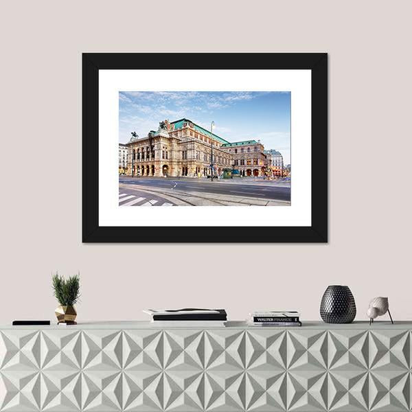 Vienna Opera House In Austria Canvas Wall Art-3 Horizontal-Gallery Wrap-25&quot; x 16&quot;-Tiaracle