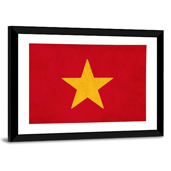 Vietnam Flag Canvas Wall Art-5 Horizontal-Gallery Wrap-22" x 12"-Tiaracle