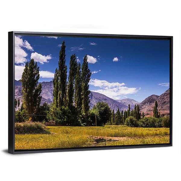 View Along The Road In Leh Ladakh Canvas Wall Art-3 Horizontal-Gallery Wrap-25" x 16"-Tiaracle