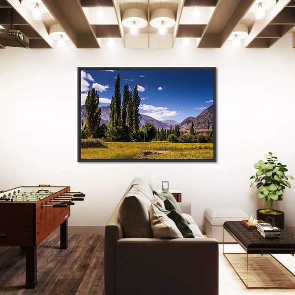 View Along The Road In Leh Ladakh Canvas Wall Art-3 Horizontal-Gallery Wrap-25" x 16"-Tiaracle