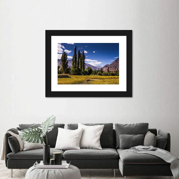 View Along The Road In Leh Ladakh Canvas Wall Art-3 Horizontal-Gallery Wrap-25" x 16"-Tiaracle