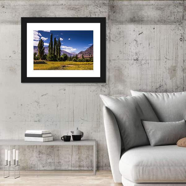View Along The Road In Leh Ladakh Canvas Wall Art-3 Horizontal-Gallery Wrap-25" x 16"-Tiaracle
