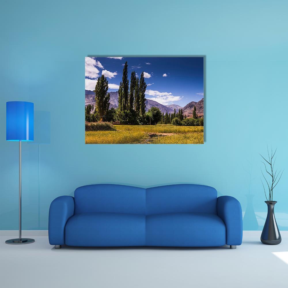 View Along The Road In Leh Ladakh Canvas Wall Art-1 Piece-Gallery Wrap-48" x 32"-Tiaracle