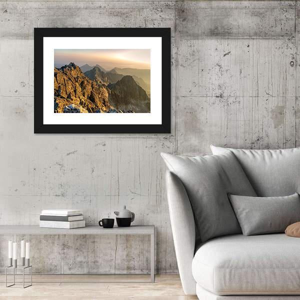 View From Aries Rohy Peak In Slovakia Canvas Wall Art-3 Horizontal-Gallery Wrap-25" x 16"-Tiaracle