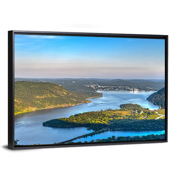 View From Bear Mountain Canvas Wall Art-3 Horizontal-Gallery Wrap-25" x 16"-Tiaracle