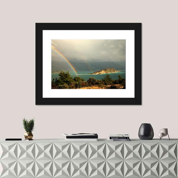 View From Hills Near Budva Panoramic Canvas Wall Art-1 Piece-36" x 12"-Tiaracle