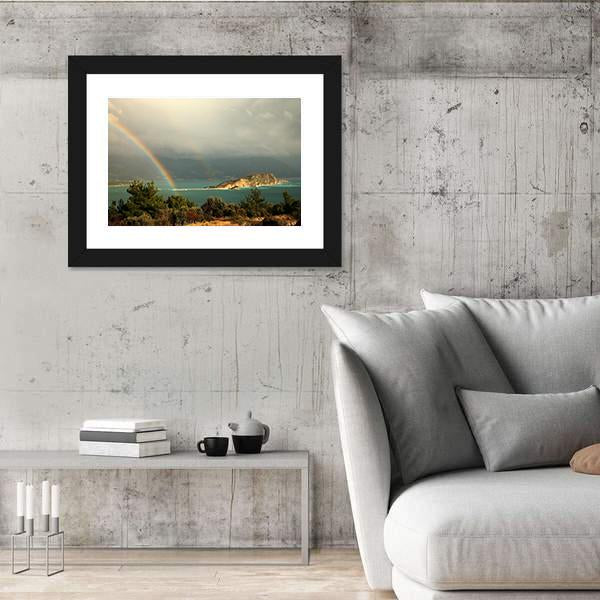 View From Hills Near Budva Panoramic Canvas Wall Art-1 Piece-36" x 12"-Tiaracle