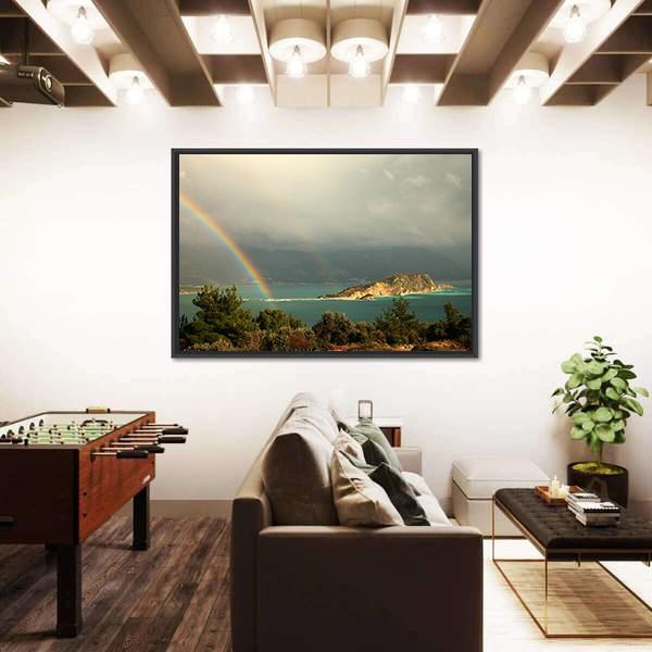 View From Hills Near Budva Panoramic Canvas Wall Art-1 Piece-36" x 12"-Tiaracle