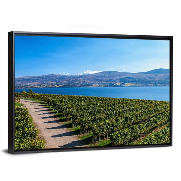 View From Mission Hill Winery Of Lake Okanagan Canvas Wall Art-3 Horizontal-Gallery Wrap-25" x 16"-Tiaracle
