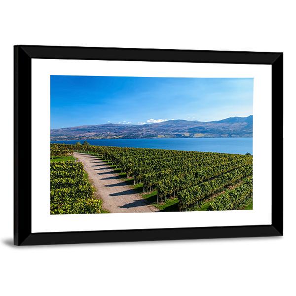 View From Mission Hill Winery Of Lake Okanagan Canvas Wall Art-3 Horizontal-Gallery Wrap-25" x 16"-Tiaracle