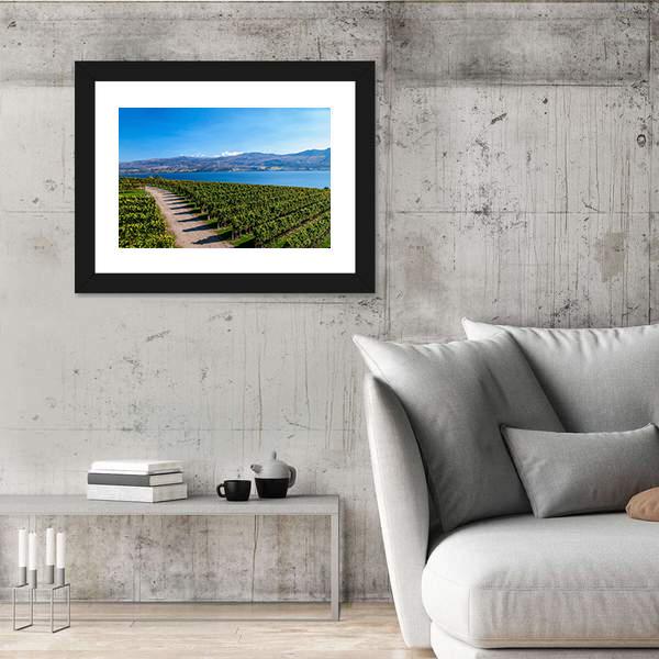 View From Mission Hill Winery Of Lake Okanagan Canvas Wall Art-3 Horizontal-Gallery Wrap-25" x 16"-Tiaracle
