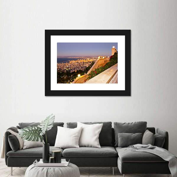 View From Mount Carmel To Port Canvas Wall Art-3 Horizontal-Gallery Wrap-25" x 16"-Tiaracle