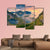 View From Reinebringen At Lofoten Islands Canvas Wall Art-4 Pop-Gallery Wrap-50" x 32"-Tiaracle
