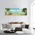 View Of A Caribbean Beach Panoramic Canvas Wall Art-3 Piece-25" x 08"-Tiaracle