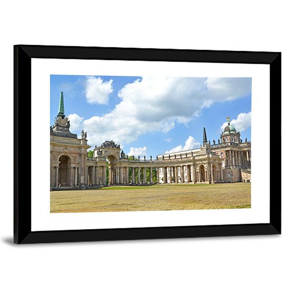 View Of A Colonnade And The New Palace Canvas Wall Art-3 Horizontal-Gallery Wrap-25" x 16"-Tiaracle