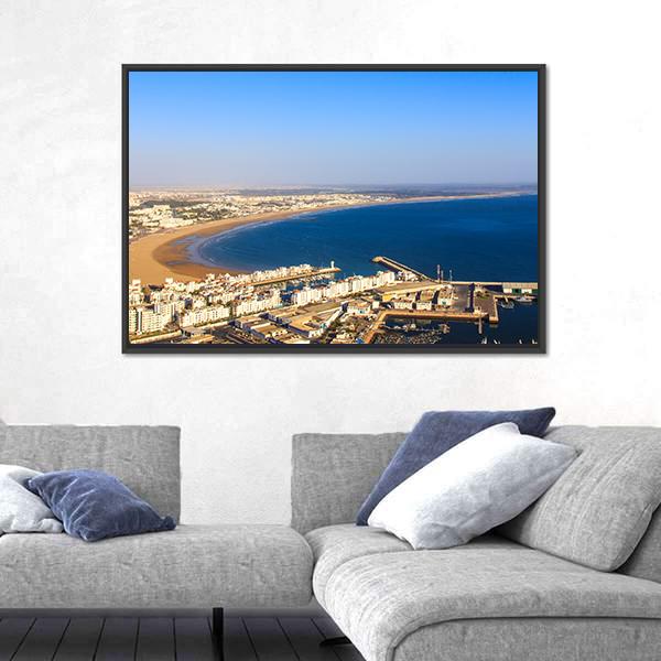 Agadir Cityscape Panoramic Canvas Wall Art-1 Piece-36" x 12"-Tiaracle