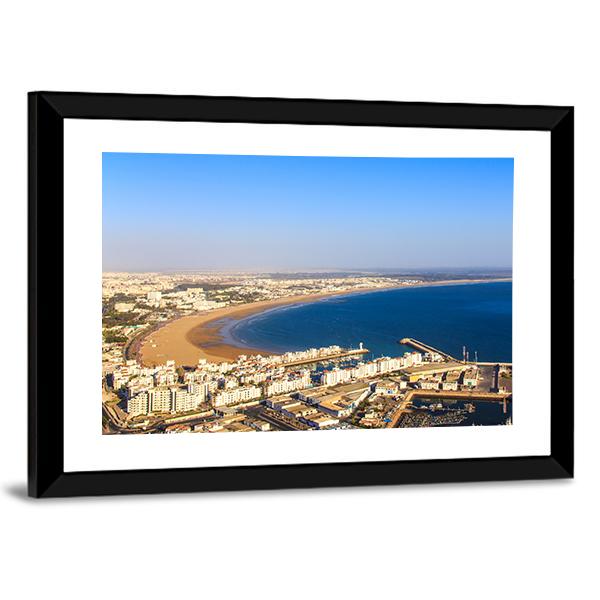 Agadir Cityscape Panoramic Canvas Wall Art-1 Piece-36" x 12"-Tiaracle