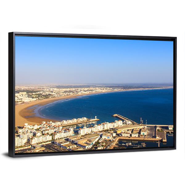 Agadir Cityscape Panoramic Canvas Wall Art-1 Piece-36" x 12"-Tiaracle